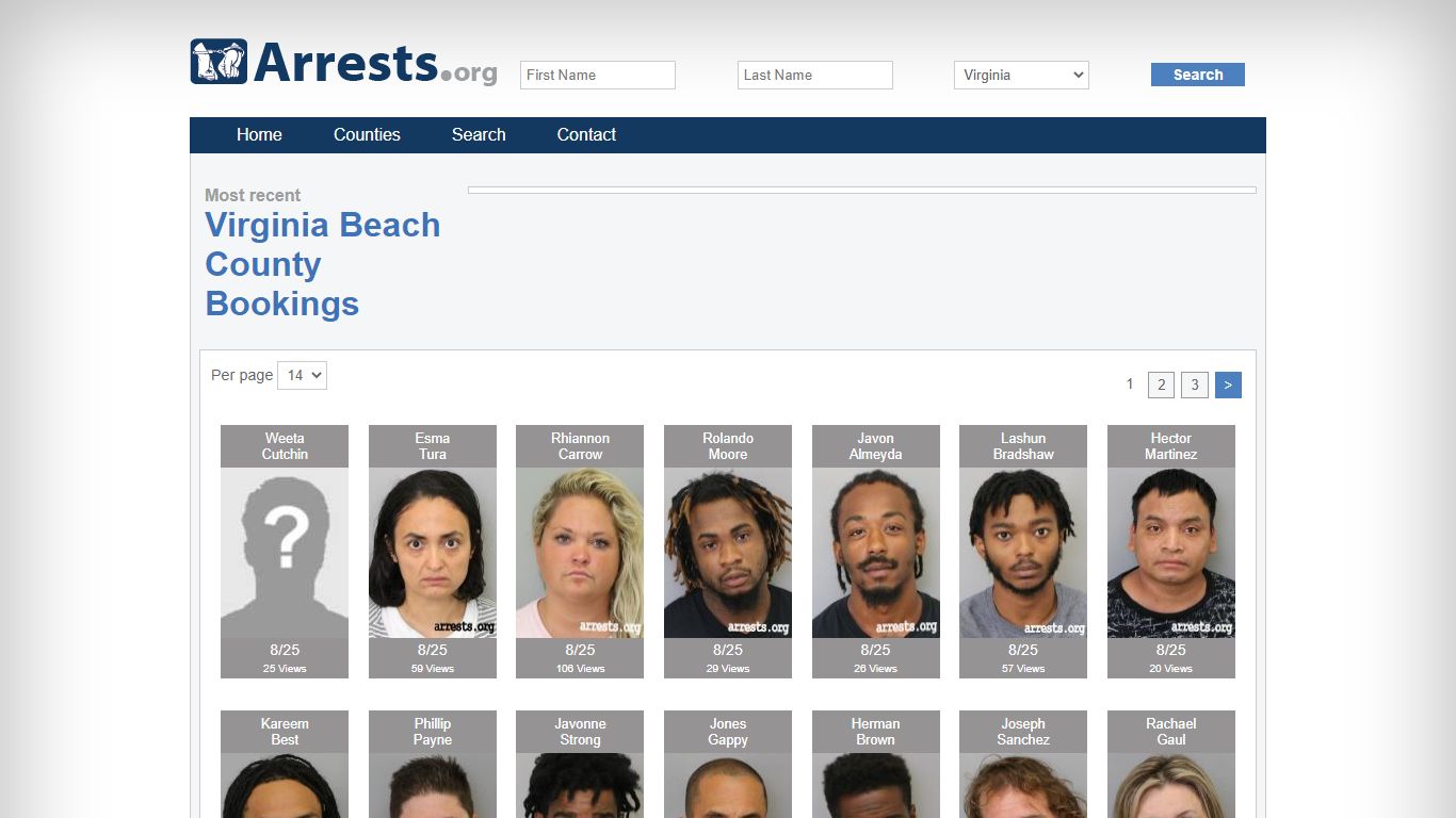 Virginia Beach County Arrests and Inmate Search